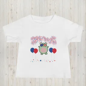 Red White & Blue Fireworks Baby Jersey Short Sleeve Tee