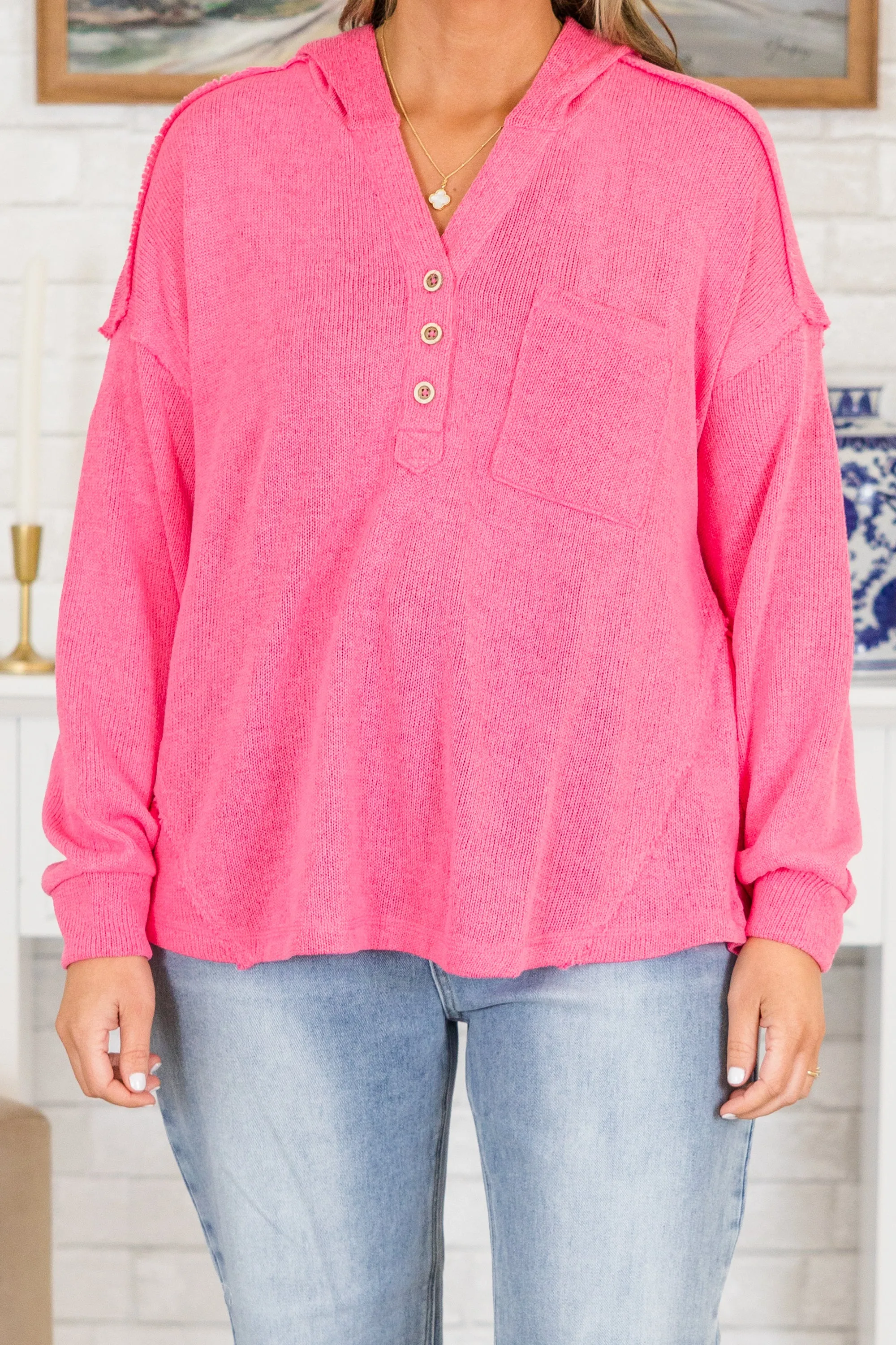 Retreat Pullover, Pink