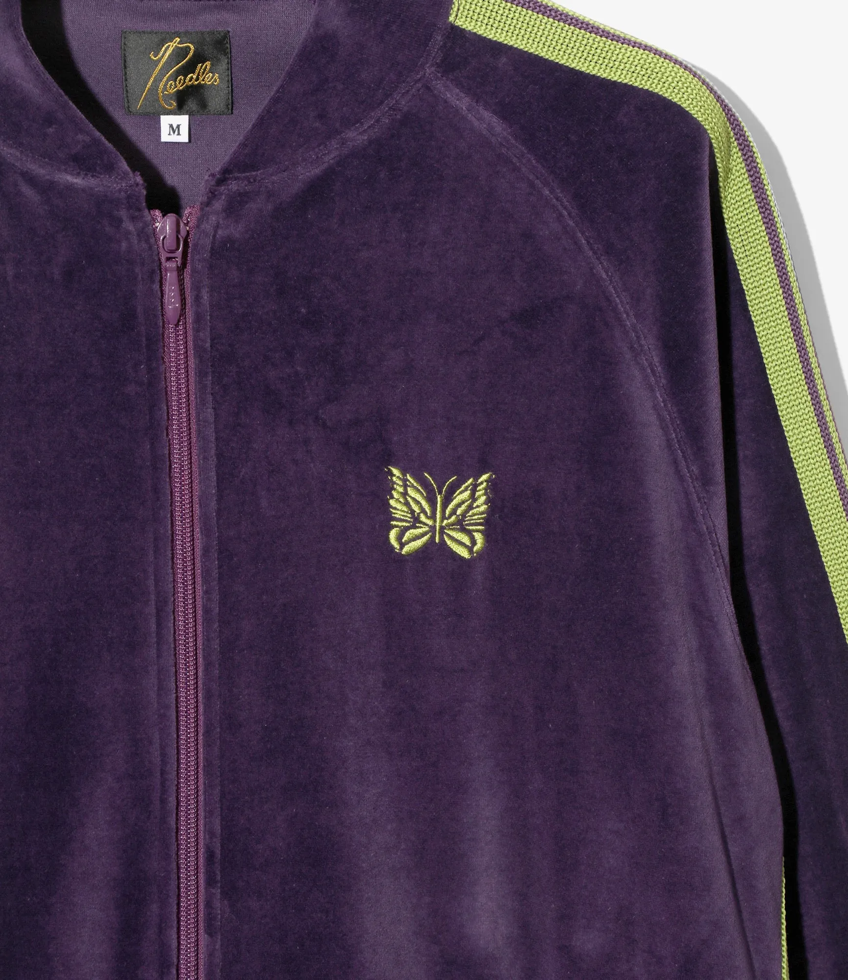 Rib Collar Track Jacket – Purple Velour