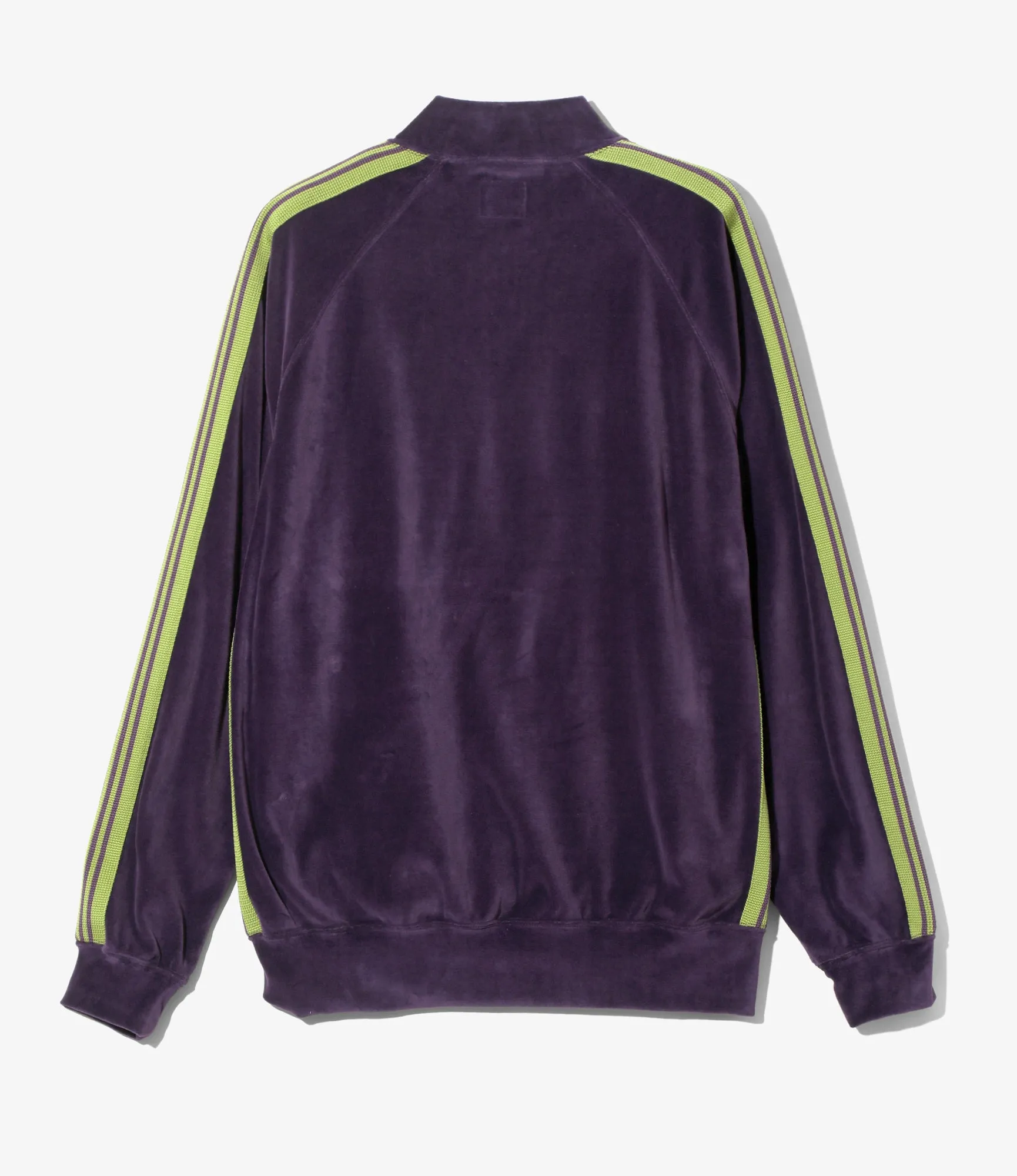 Rib Collar Track Jacket – Purple Velour