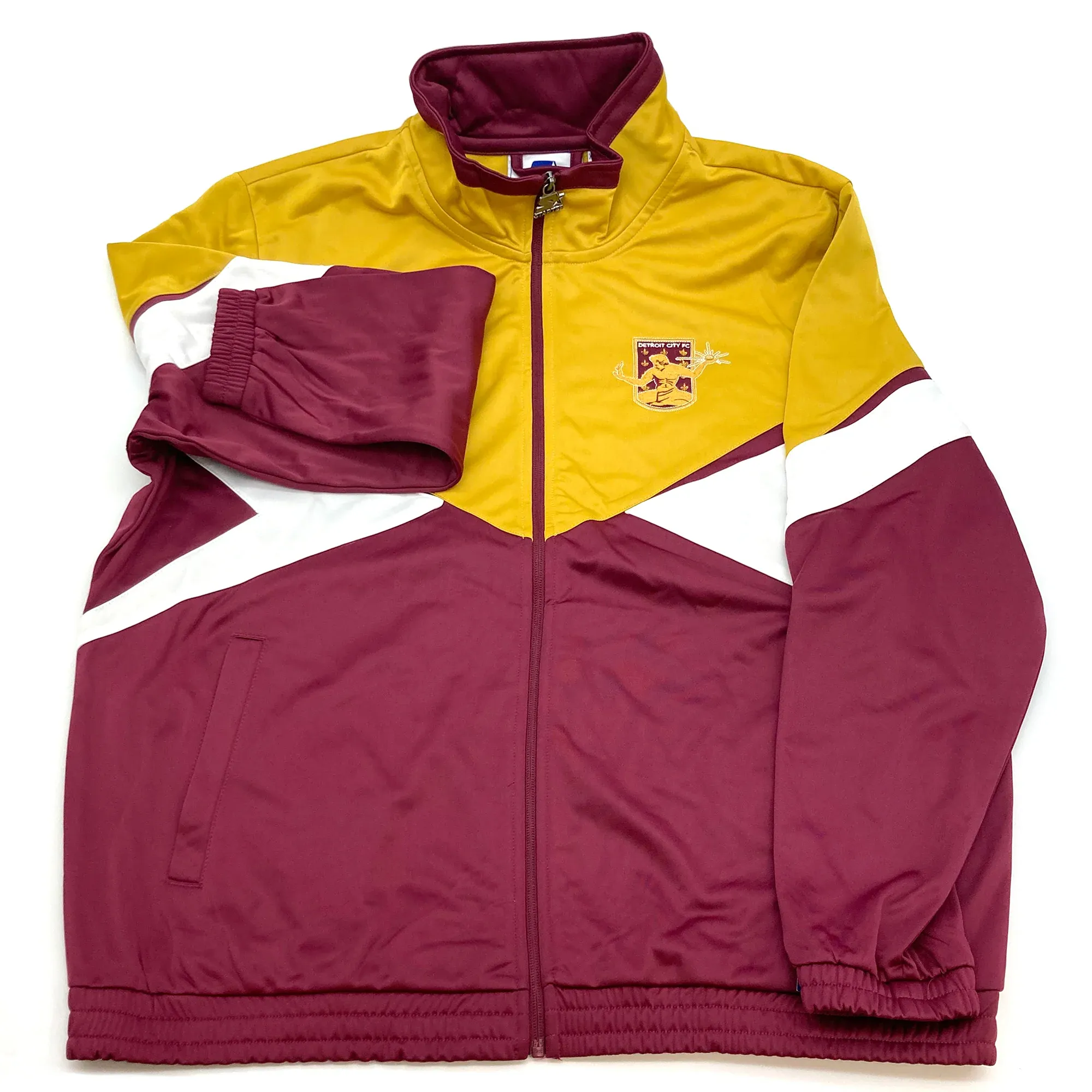 Rush Track Jacket- Maroon/Gold