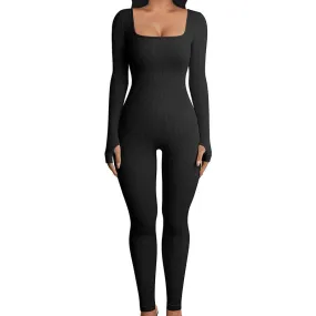 Sculpting Long Sleeve Shapewear Jumpsuit for Ultimate Hip Lift