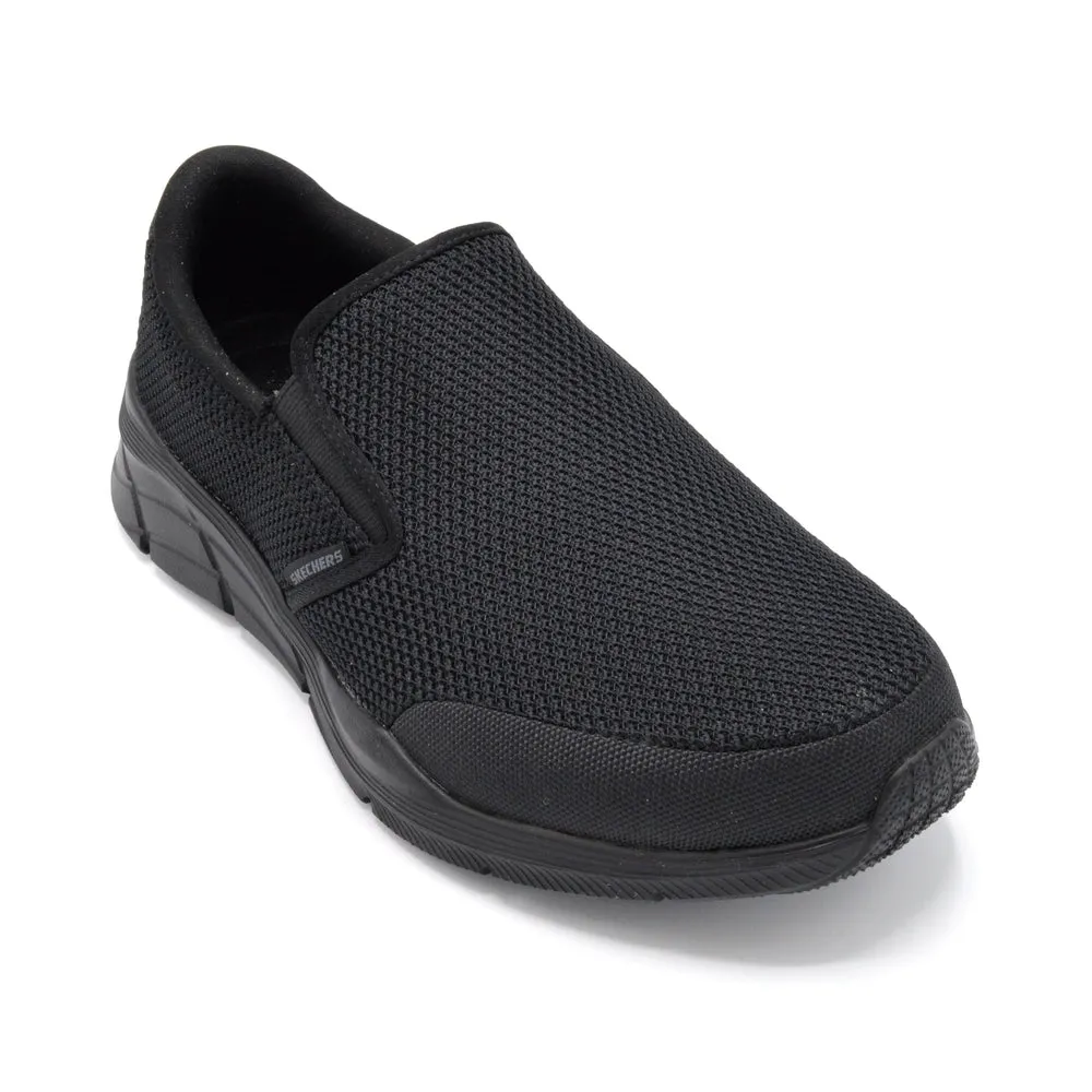 Skechers Krimlin - Mens Wide Fit Slip On - 4E Fitting - Black