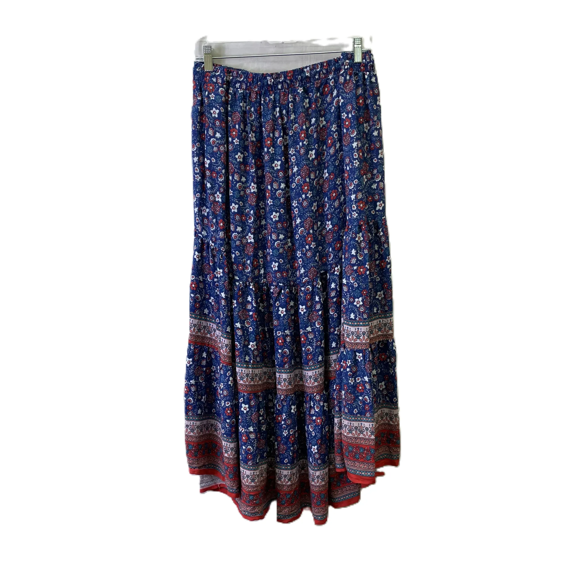 Skirt Maxi By Knox Rose In Blue, Size: 1x