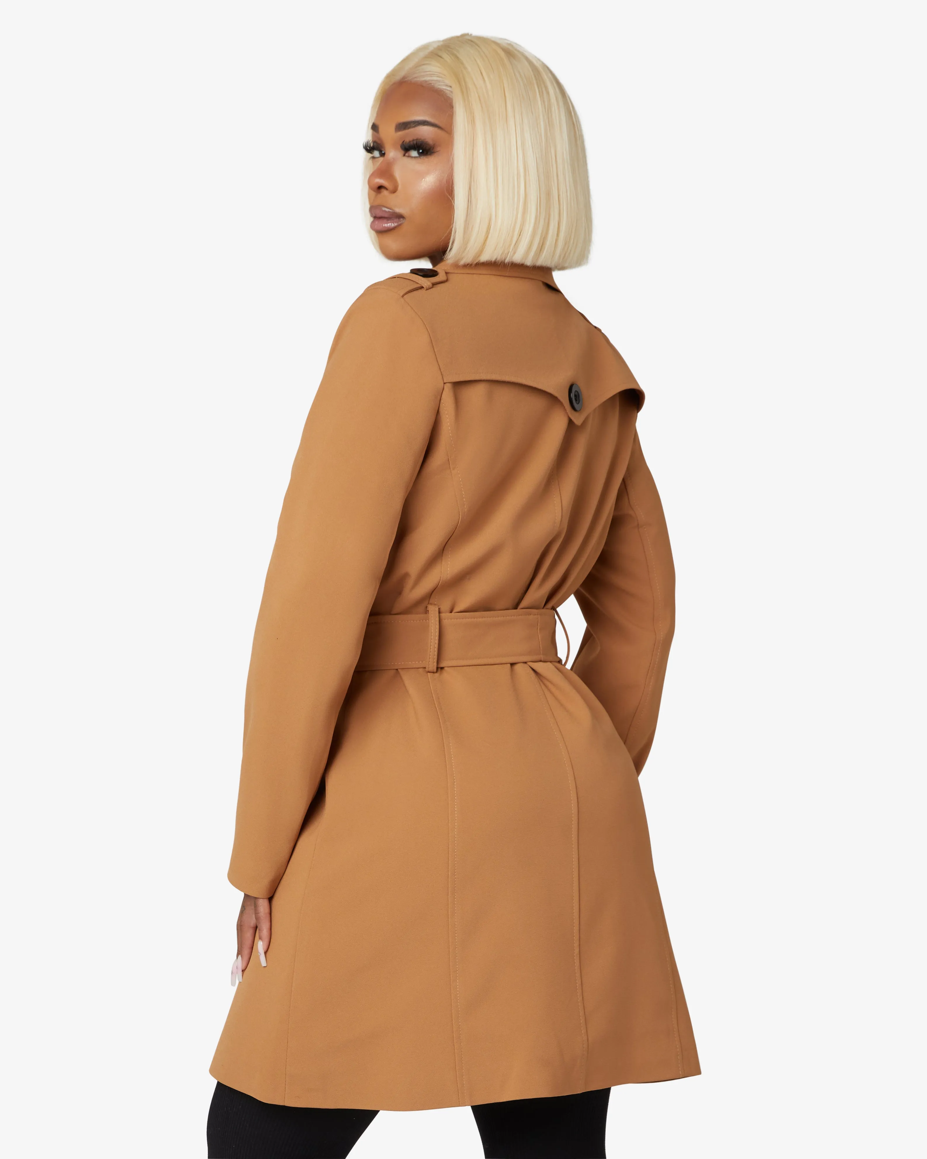 Spring/Summer Military Double Breasted Trench Coat (9049-SP)