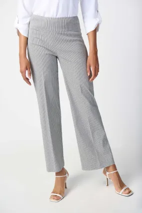 Striped Millennium Wide-Leg Pants Style 241197 | White/Black