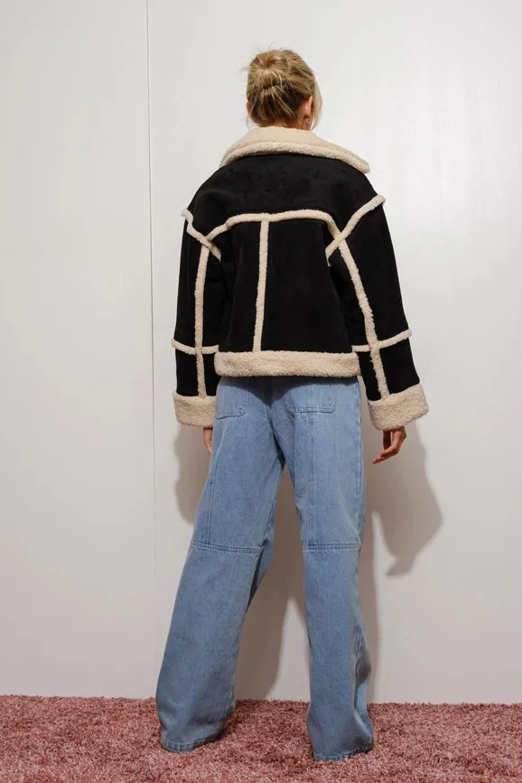 Suede Shearling Jacket