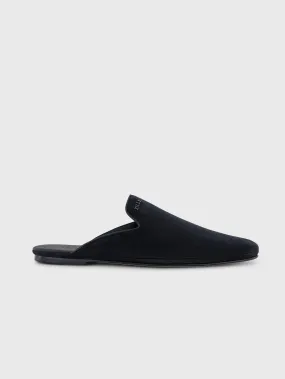 Suede Slippers - Dark Navy