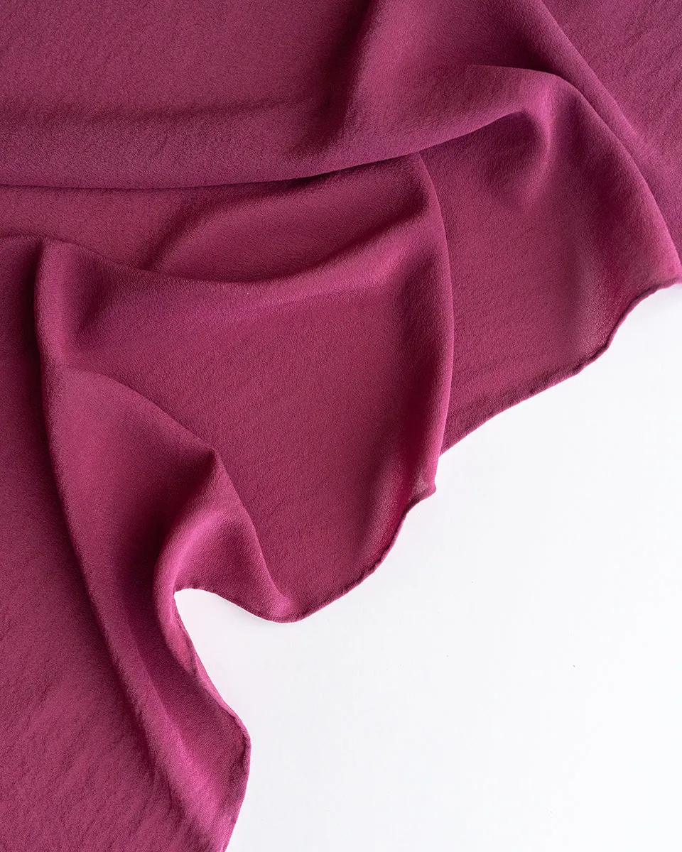 'The Classic' Washable Silk Scarf in Rhubarb