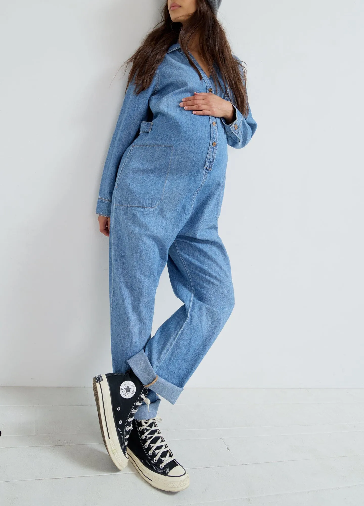 The Everyday Nursing Denim Jumpsuit