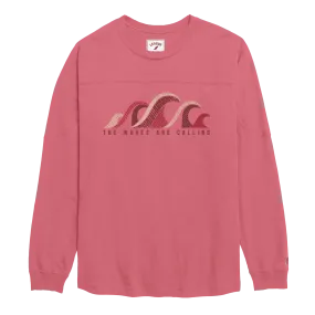 The Waves are Calling - Throwback Long Sleeve Tee