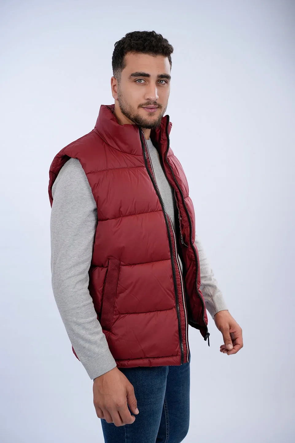 Tom Tailor Red Puffer Vest