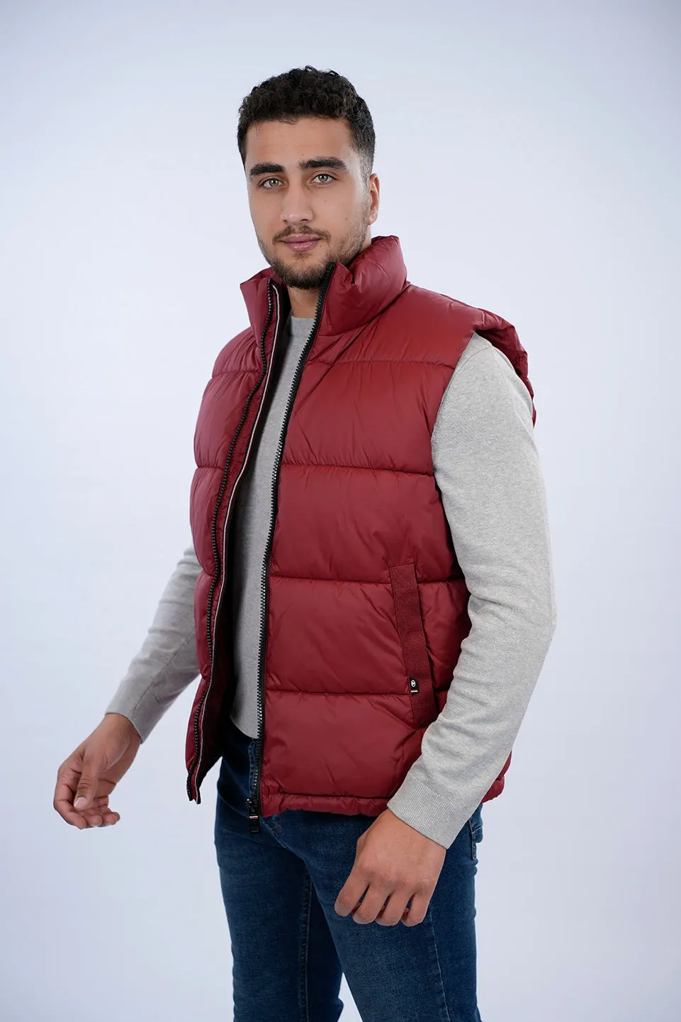 Tom Tailor Red Puffer Vest