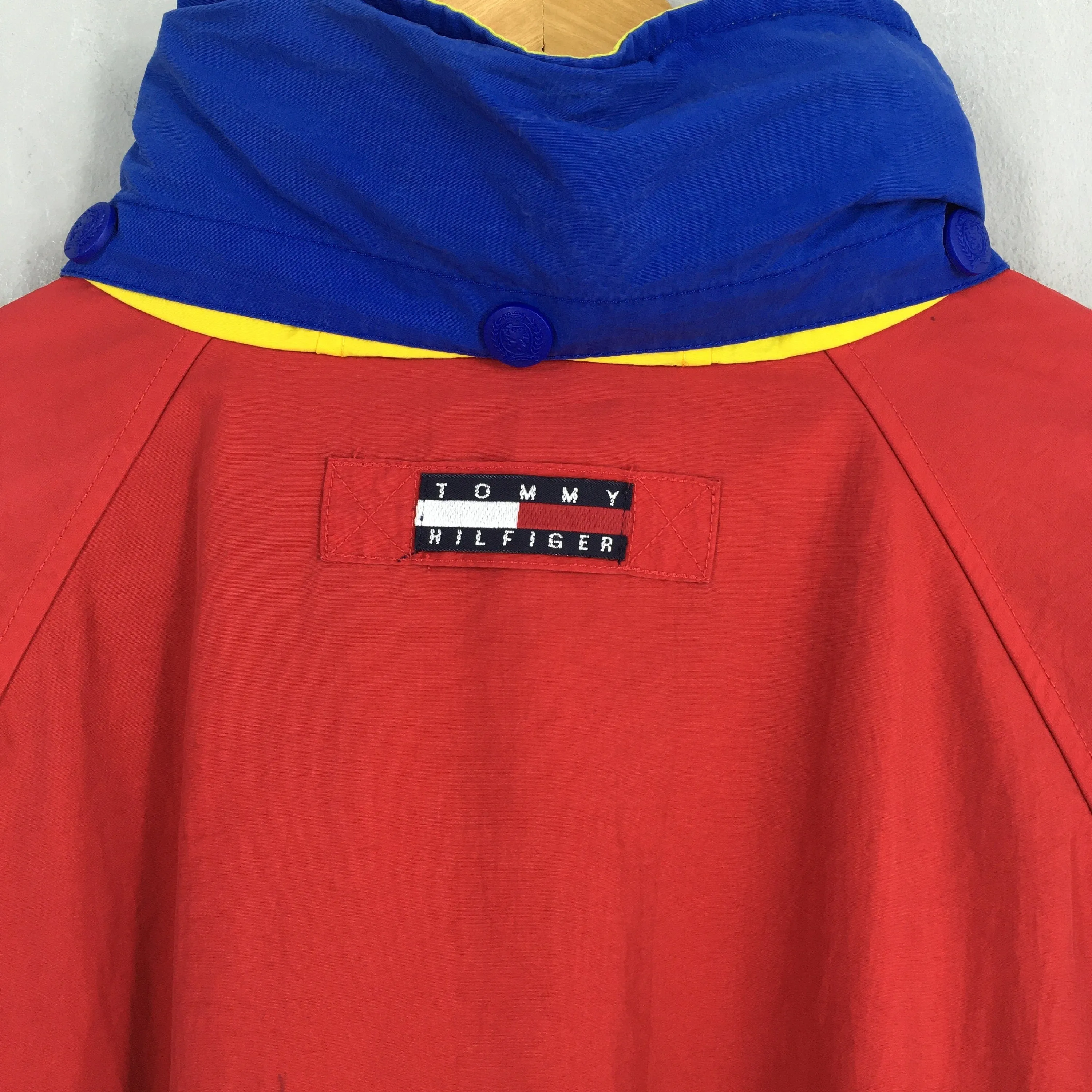 Tommy Hilfiger Red Windbreaker Jacket Large