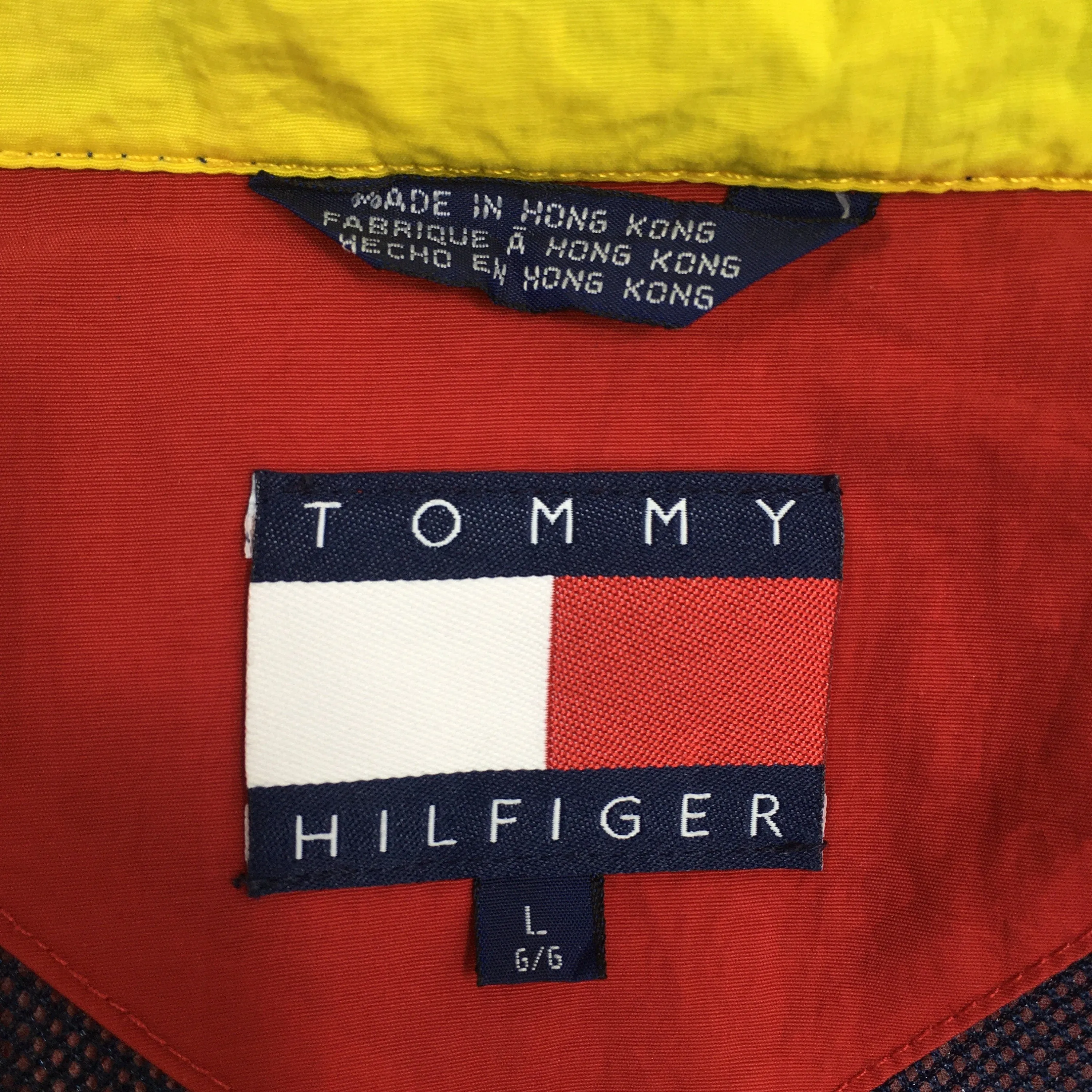 Tommy Hilfiger Red Windbreaker Jacket Large