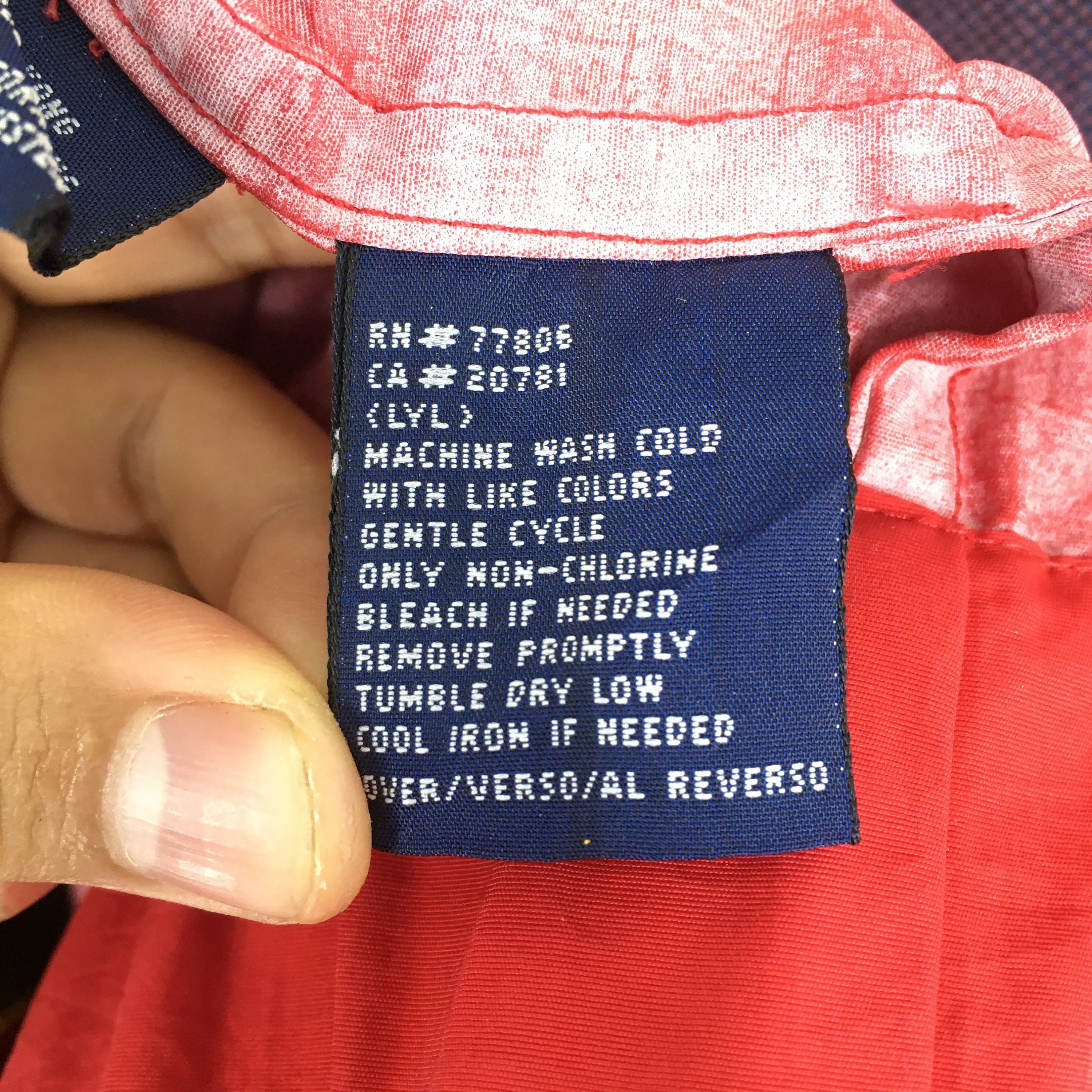 Tommy Hilfiger Red Windbreaker Jacket Large