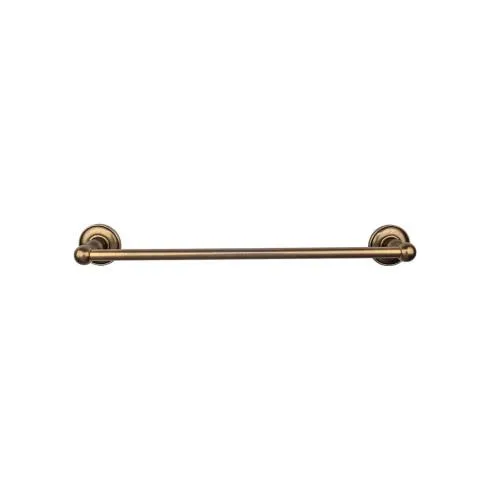 Top Knobs Edwardian Bath Towel Bar Single - Plain Backplate