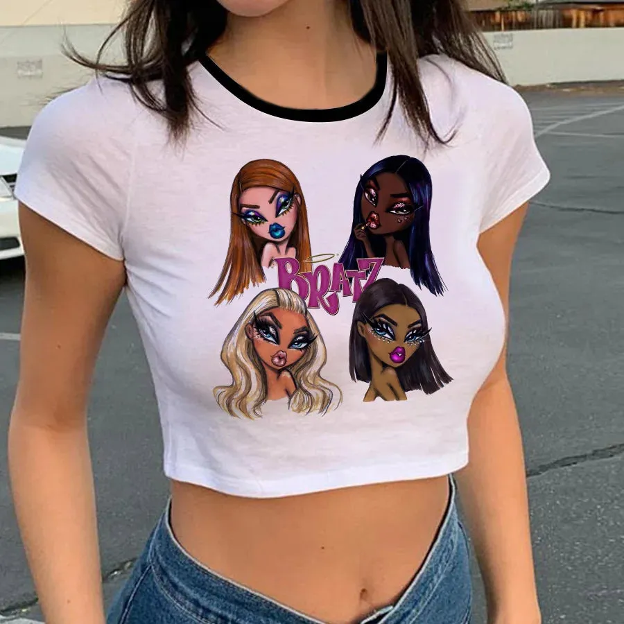 Tshirt crop top Bratz y2k