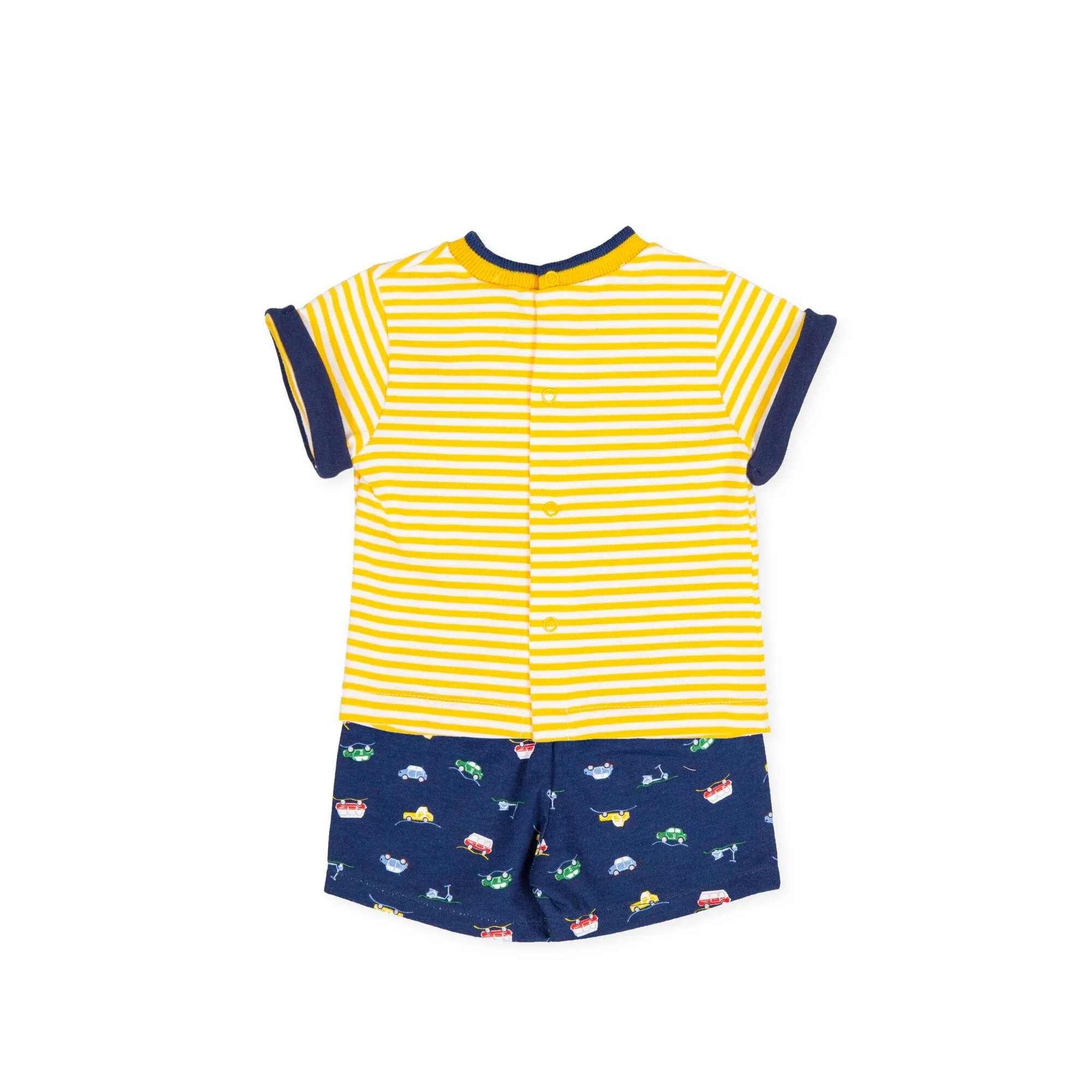 Tutto Piccolo Short Set - Yellow/Navy