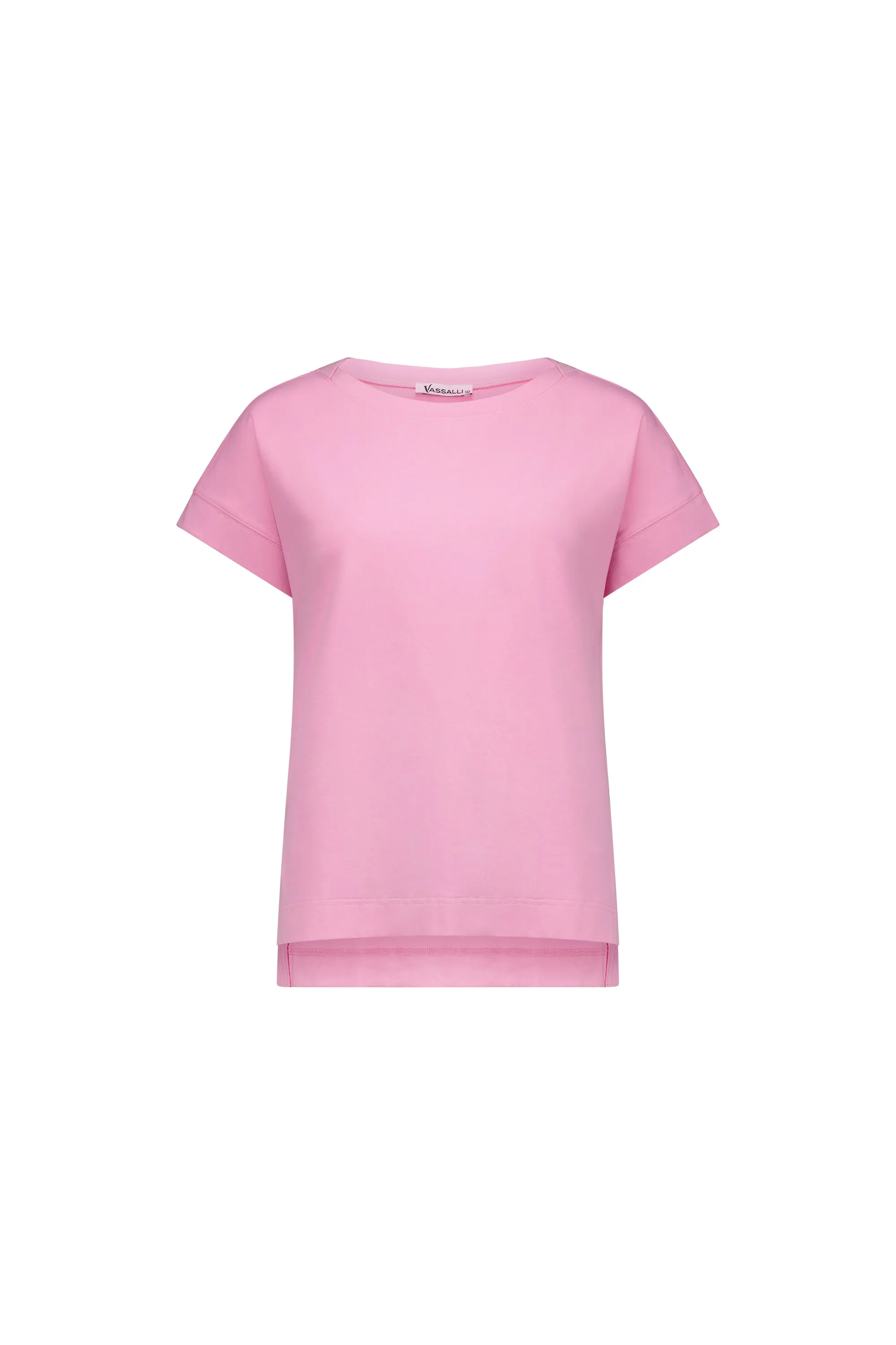 Vassalli  Top Drop Sleeve  Stepped Hem FLAMINGO PINK