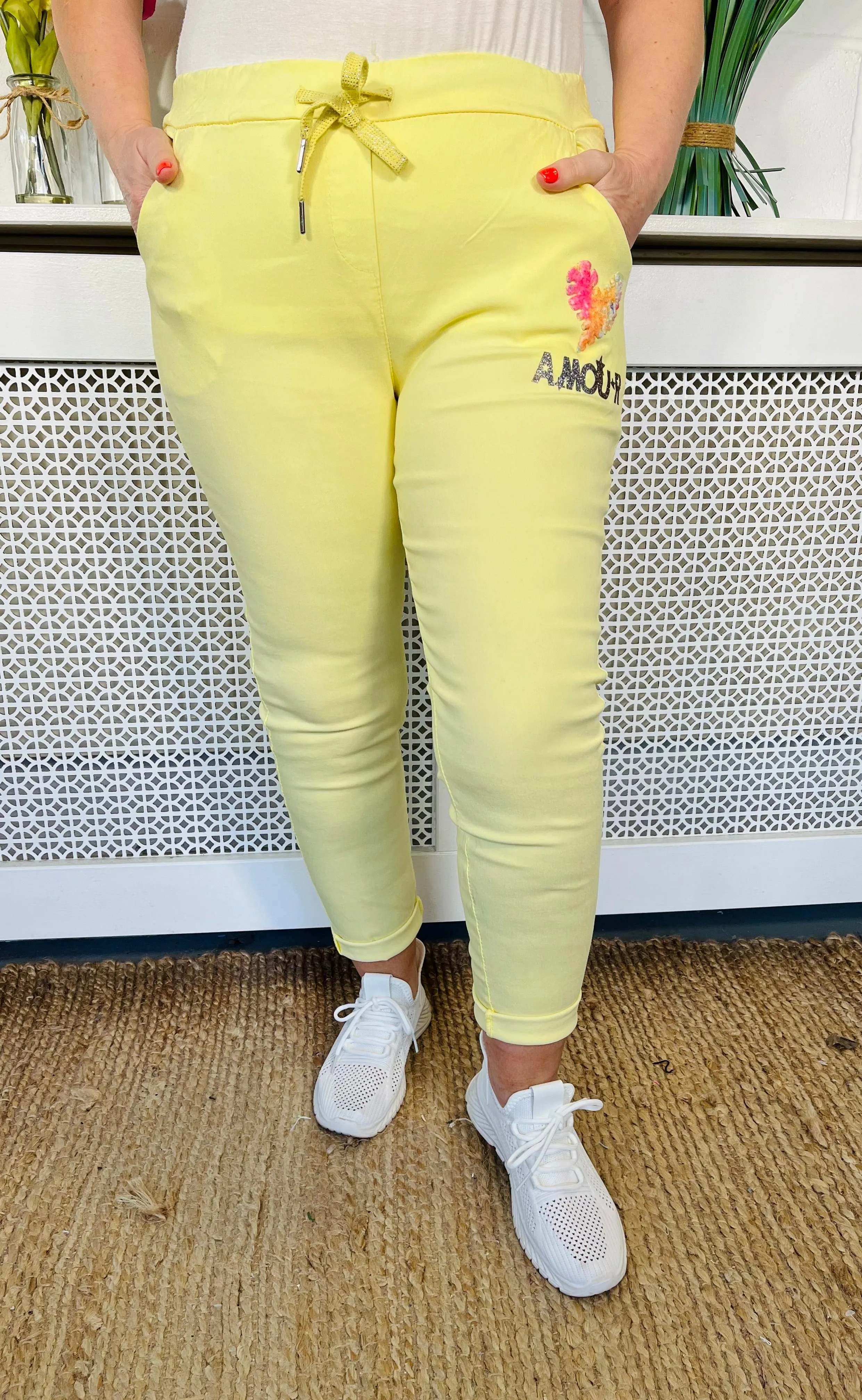 Veronica Magic Trousers - Lemon