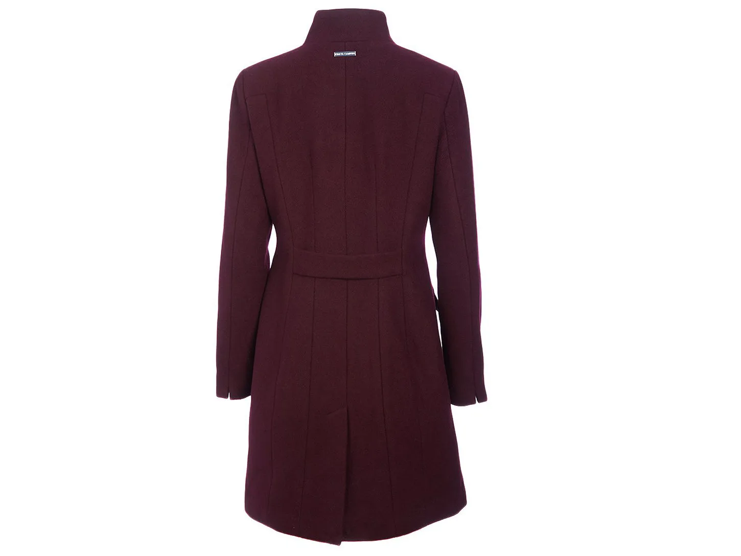 Vince Camuto Wool-Blend Longline Funnel Neck Coat