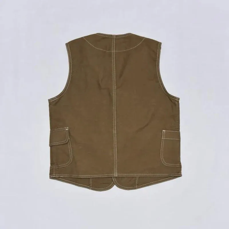 Vintage Cotton Twill Hunting Waistcoat with Game Pocket