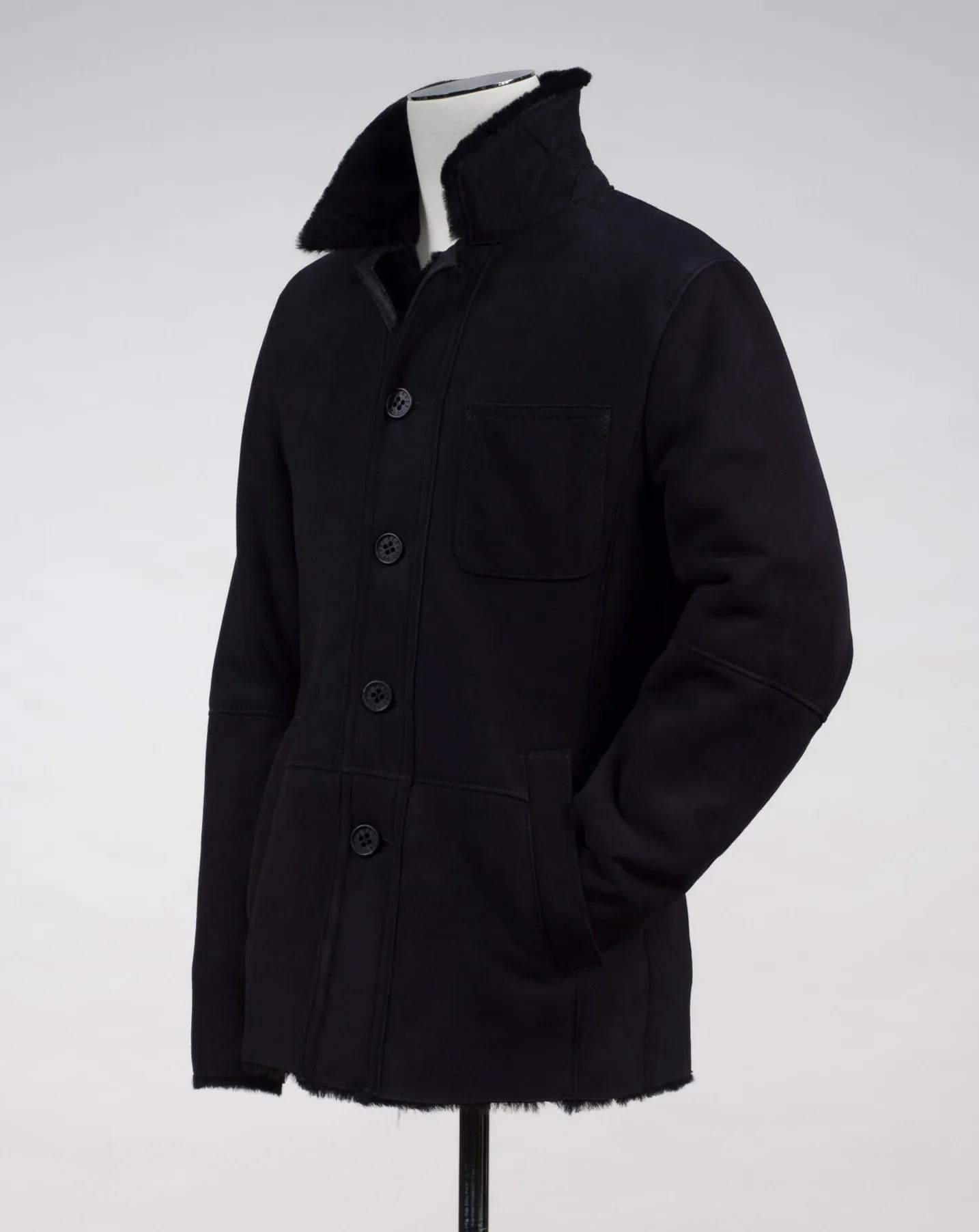 Werner Christ Lambskin Coat / Black