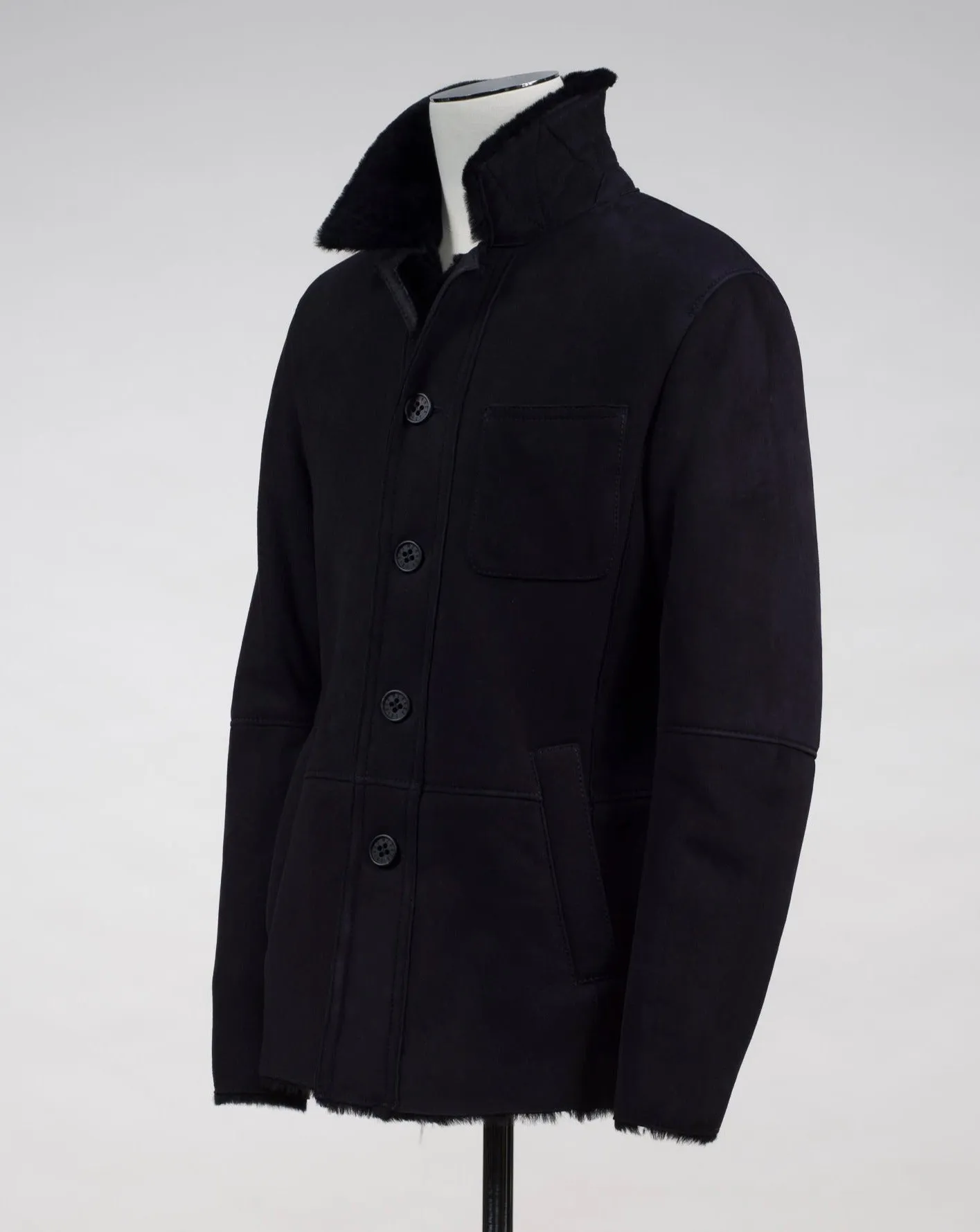 Werner Christ Lambskin Coat / Black