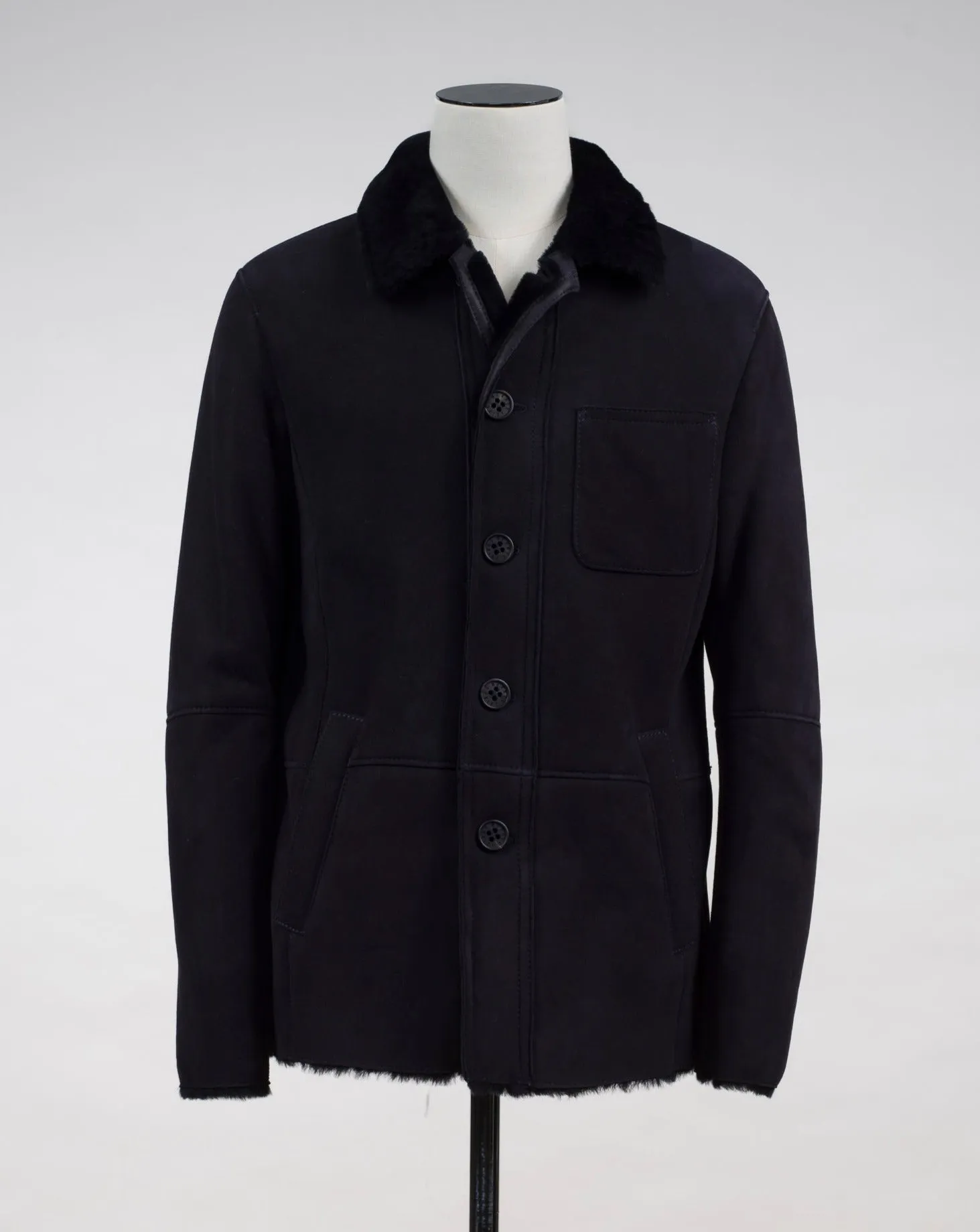 Werner Christ Lambskin Coat / Black