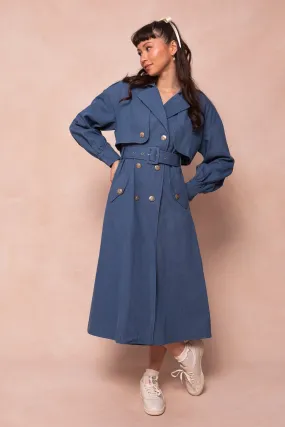 West End Trench in Denim