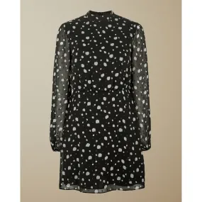 Women Floelle-Polka Dot Tunic Dress - Black