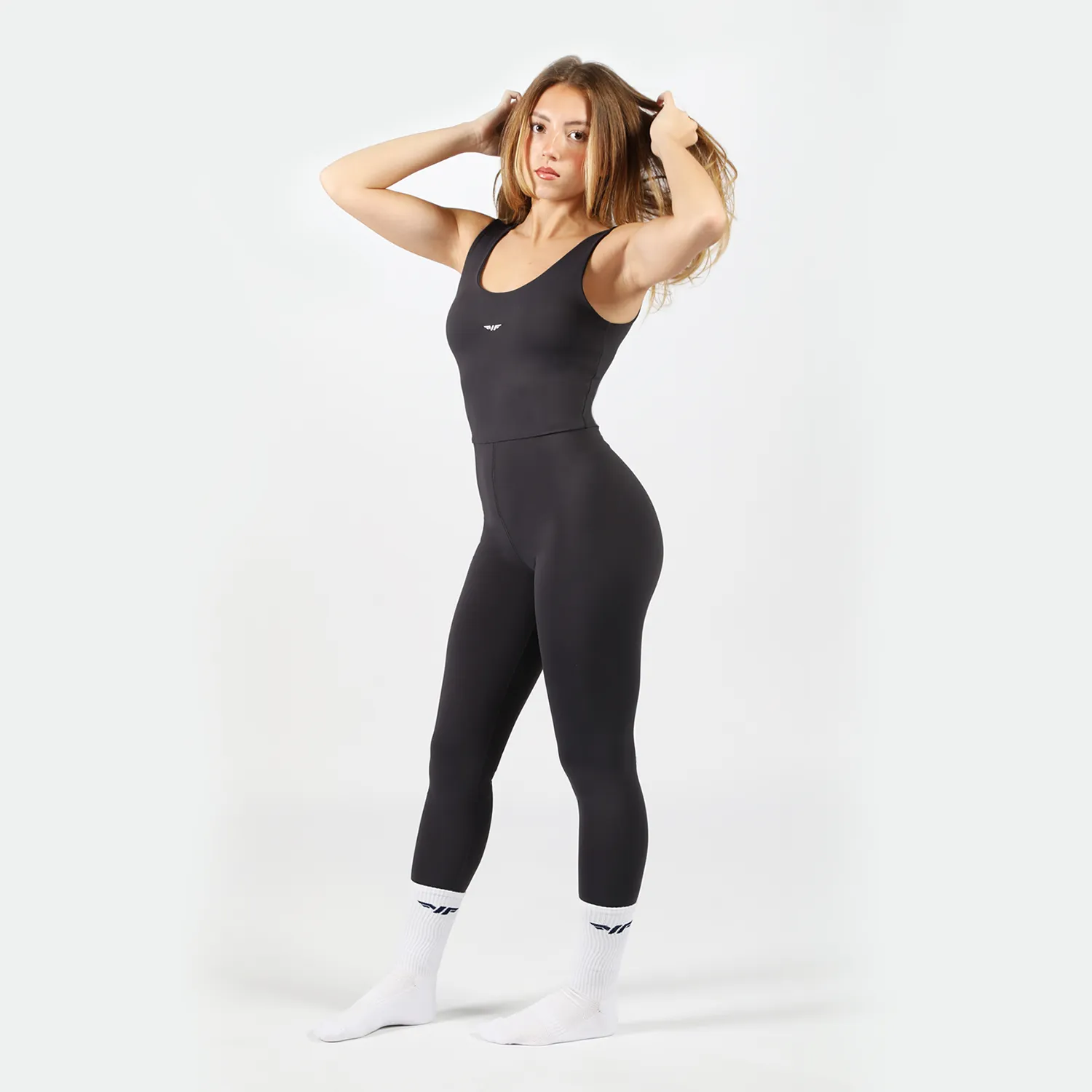 WOMEN-GO BEYOND-JUMP SUIT (GRAPHITE-GREY)