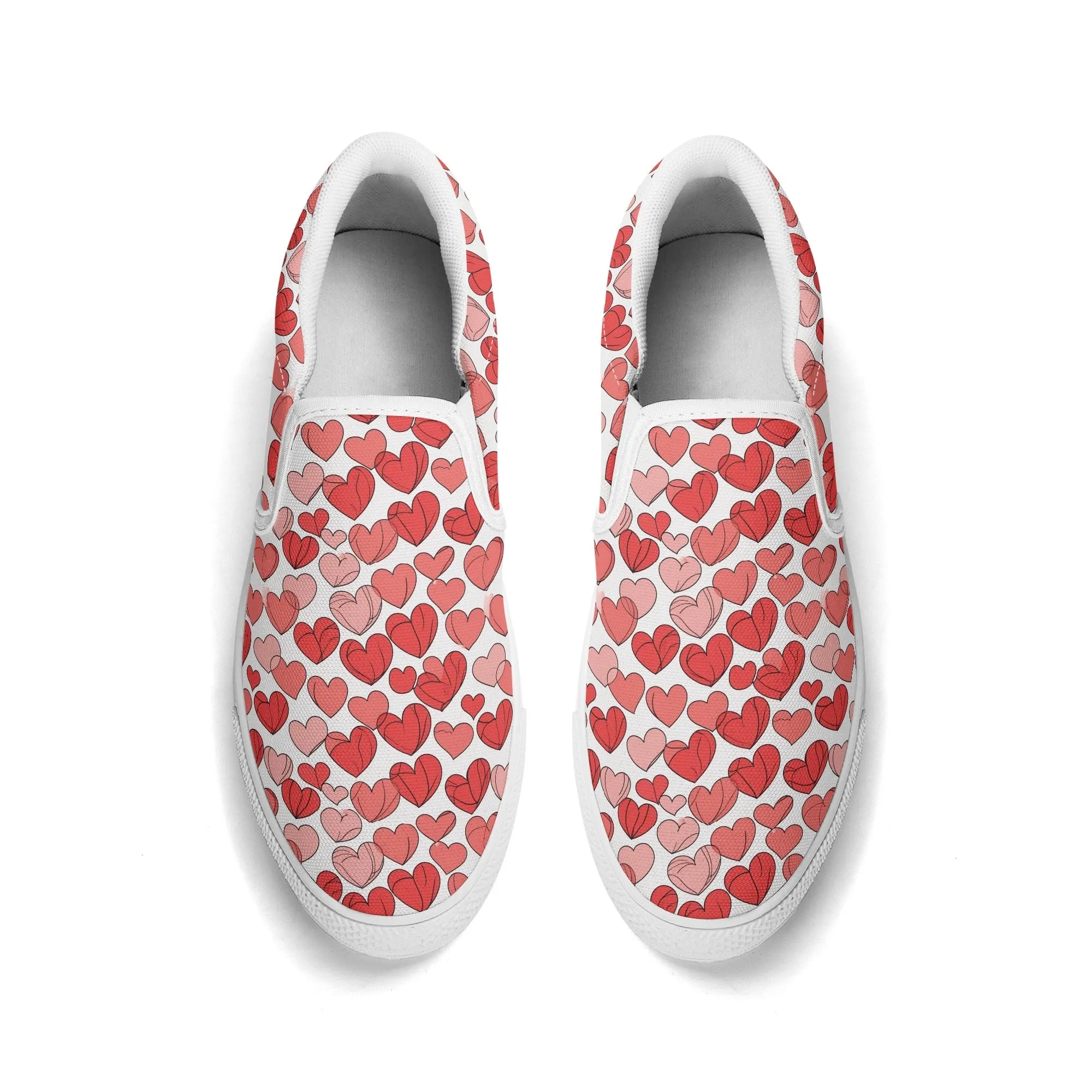 Womens Little Hearts Rubber Slip On Shoes