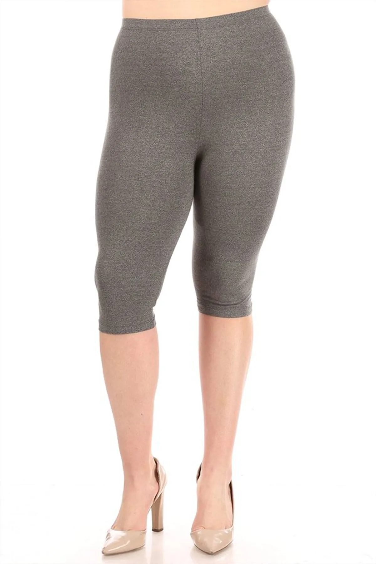 Women's Plus Size Casual Yoga Running Capri Bermuda Short