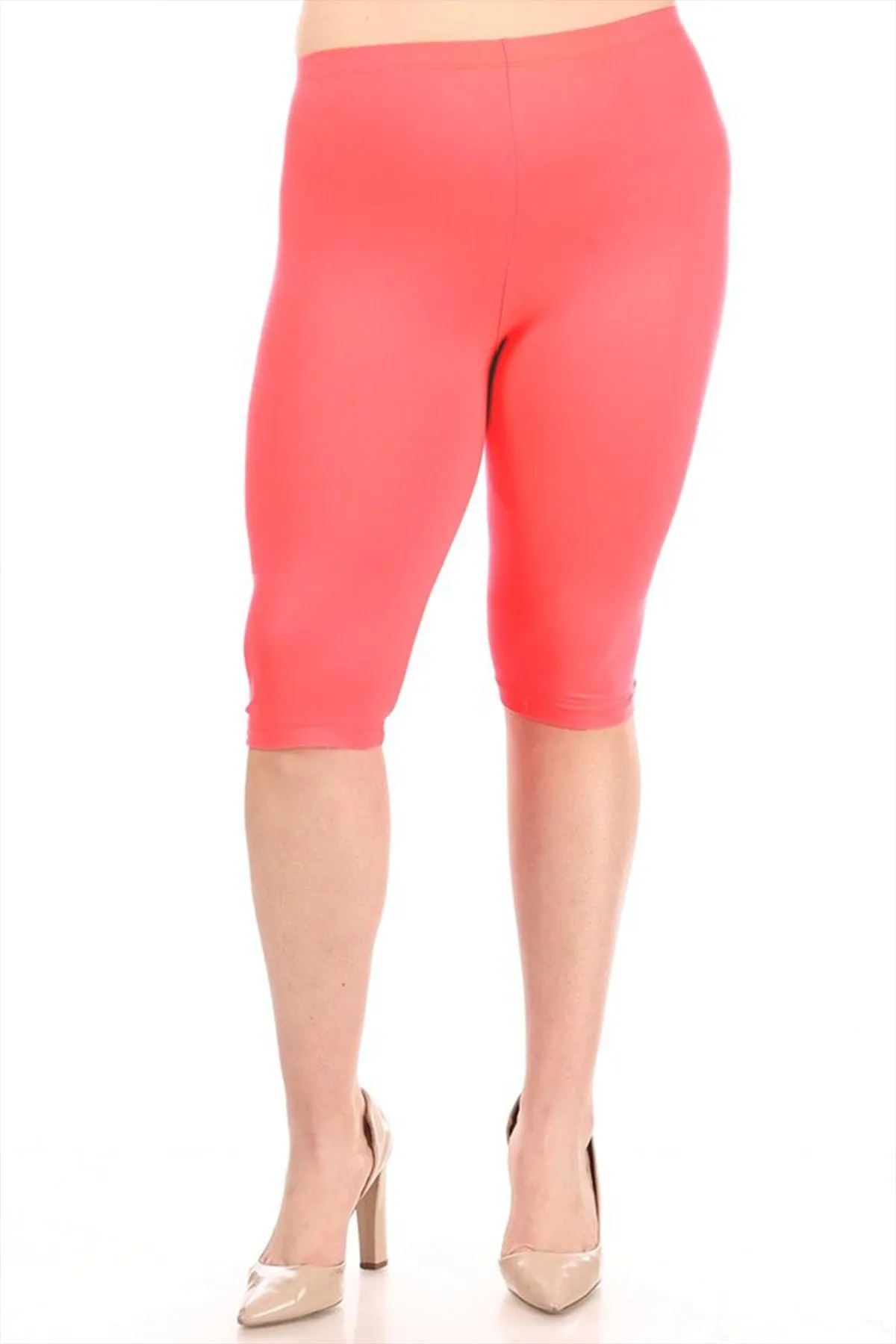 Women's Plus Size Casual Yoga Running Capri Bermuda Short