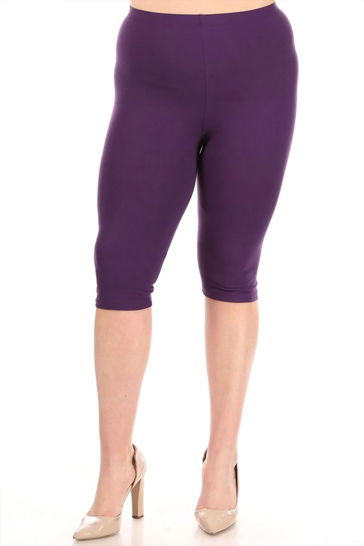 Women's Plus Size Casual Yoga Running Capri Bermuda Short