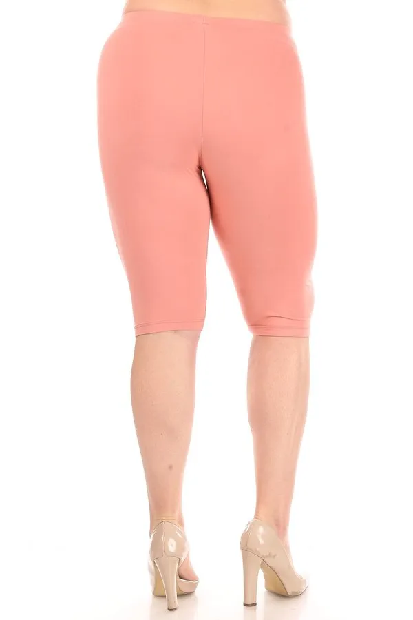 Women's Plus Size Casual Yoga Running Capri Bermuda Short