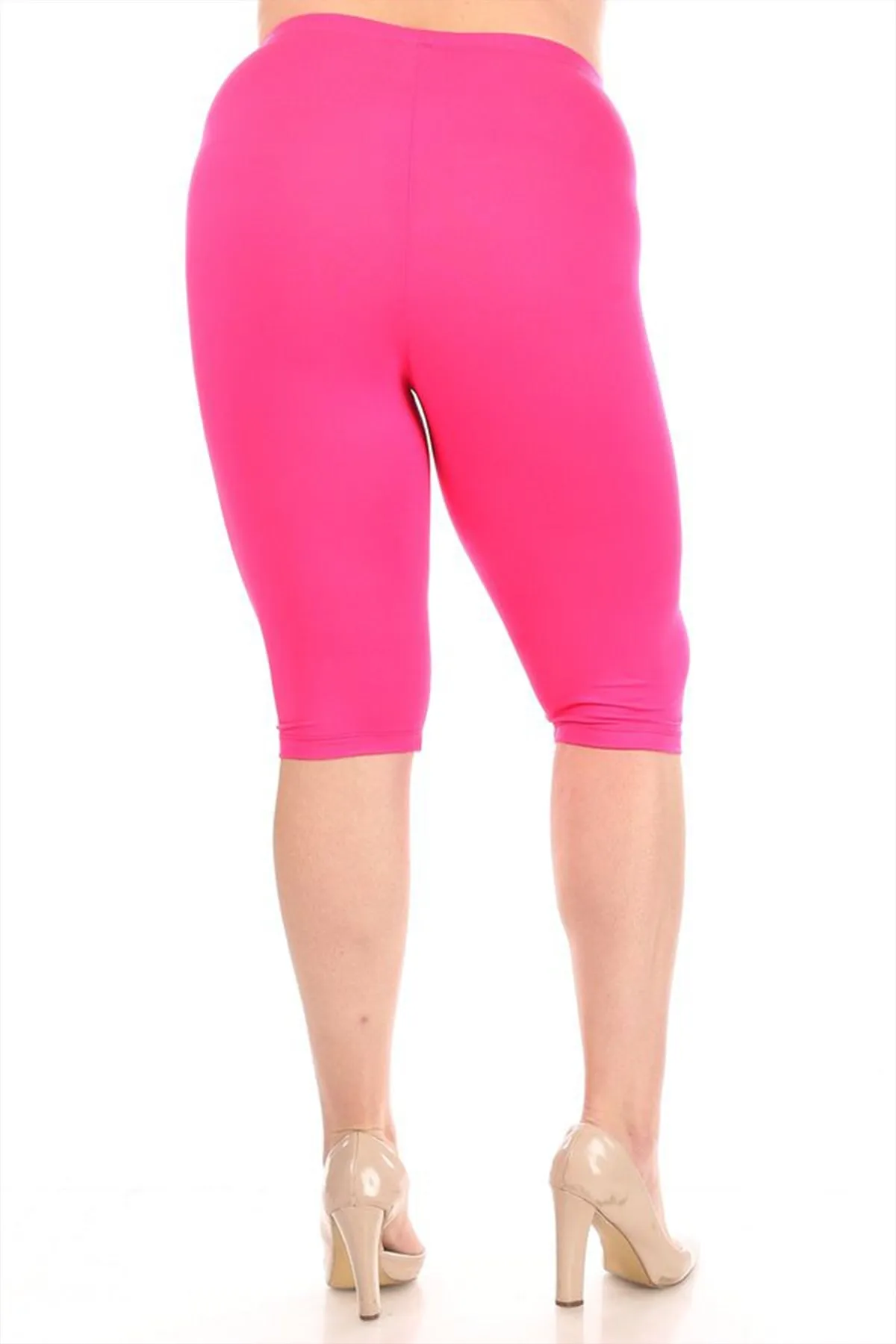 Women's Plus Size Casual Yoga Running Capri Bermuda Short