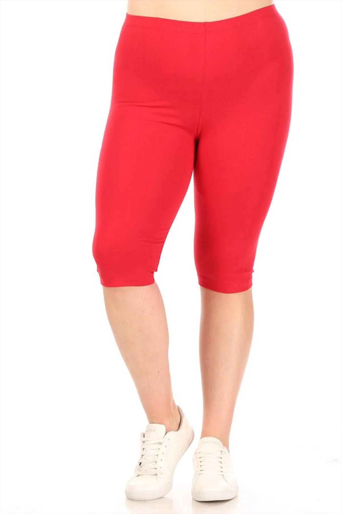 Women's Plus Size Casual Yoga Running Capri Bermuda Short