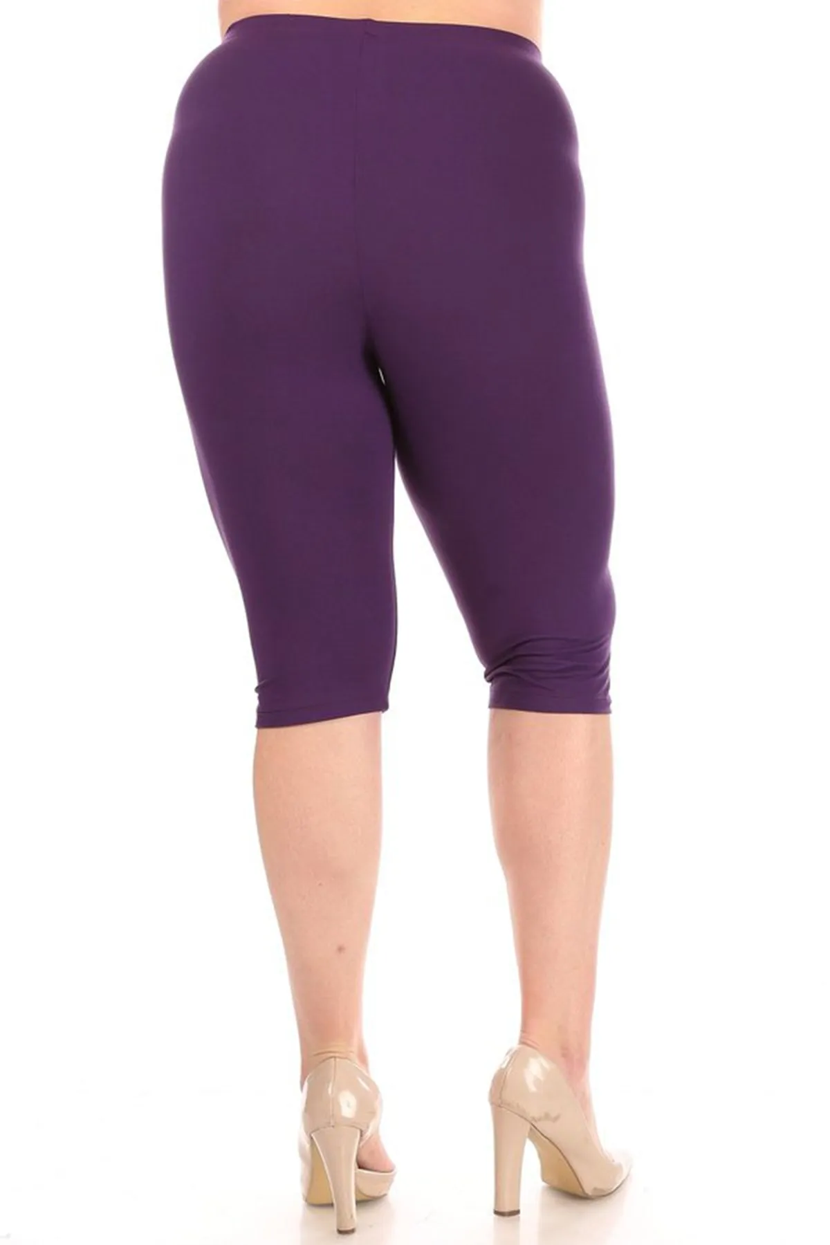 Women's Plus Size Casual Yoga Running Capri Bermuda Short