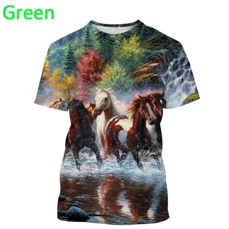 Xl-4xl Animal Print Graphic T Shirts For Men Women Casual Personality Streetwear.