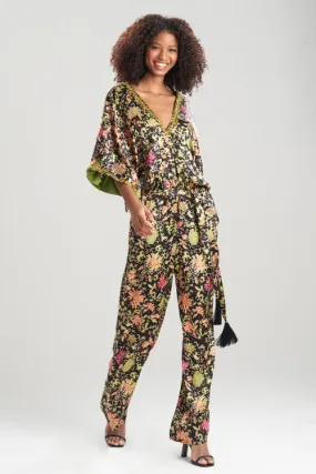 Yasugi Charmeuse Silk Embellished Jumpsuit