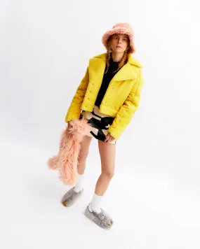 Yellow Shearling Jacket